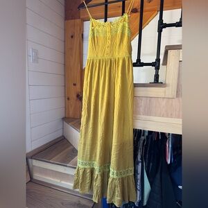 Yellow maxi dress